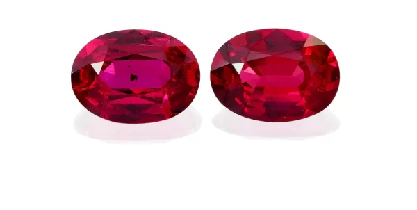 Pair of Natural Unheated Rubies – 0.85 ct (2 Pieces) - Image 2